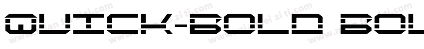 Quick-Bold Bold字体转换